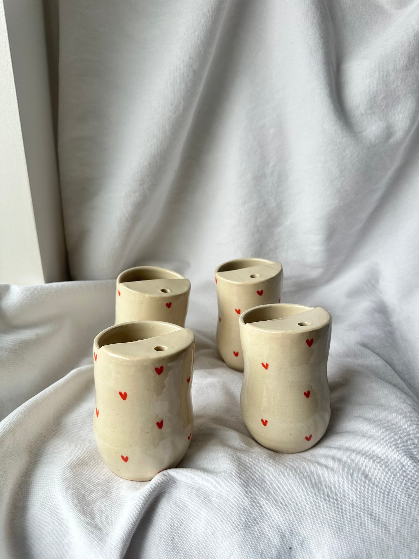 heart print to go cup