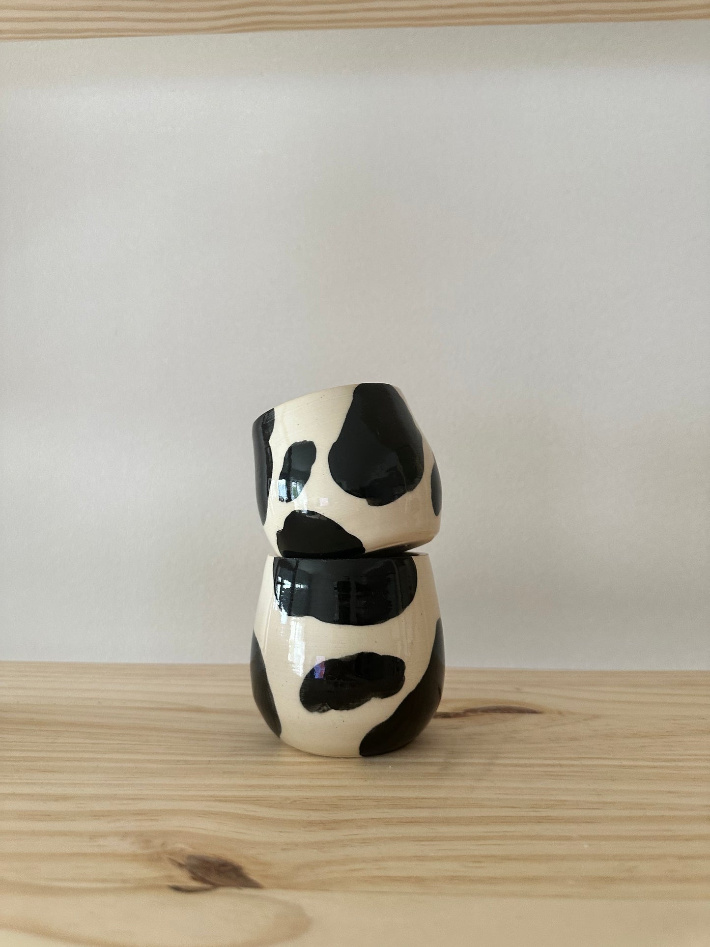 mini cowprint cup set