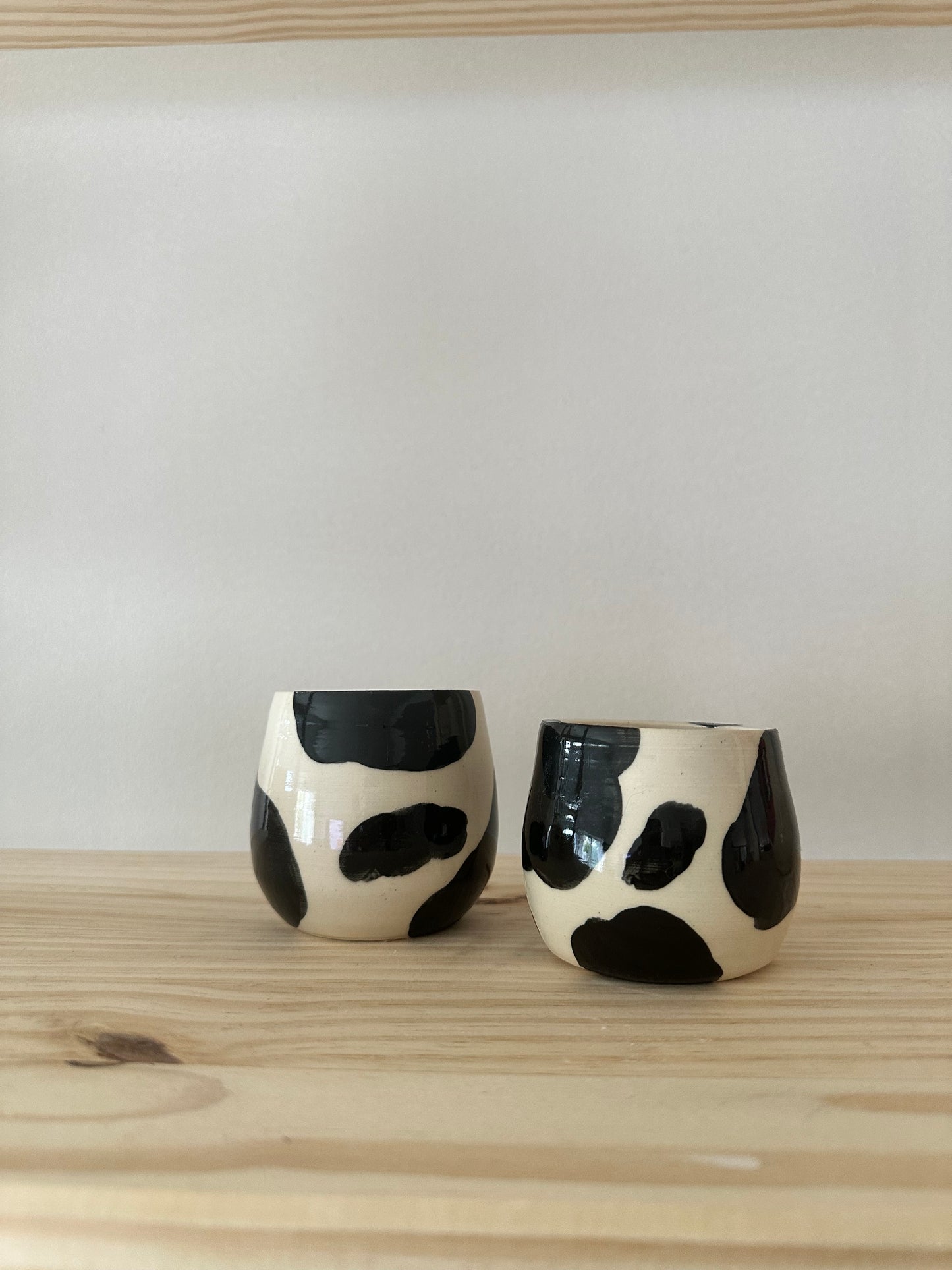 mini cowprint cup set