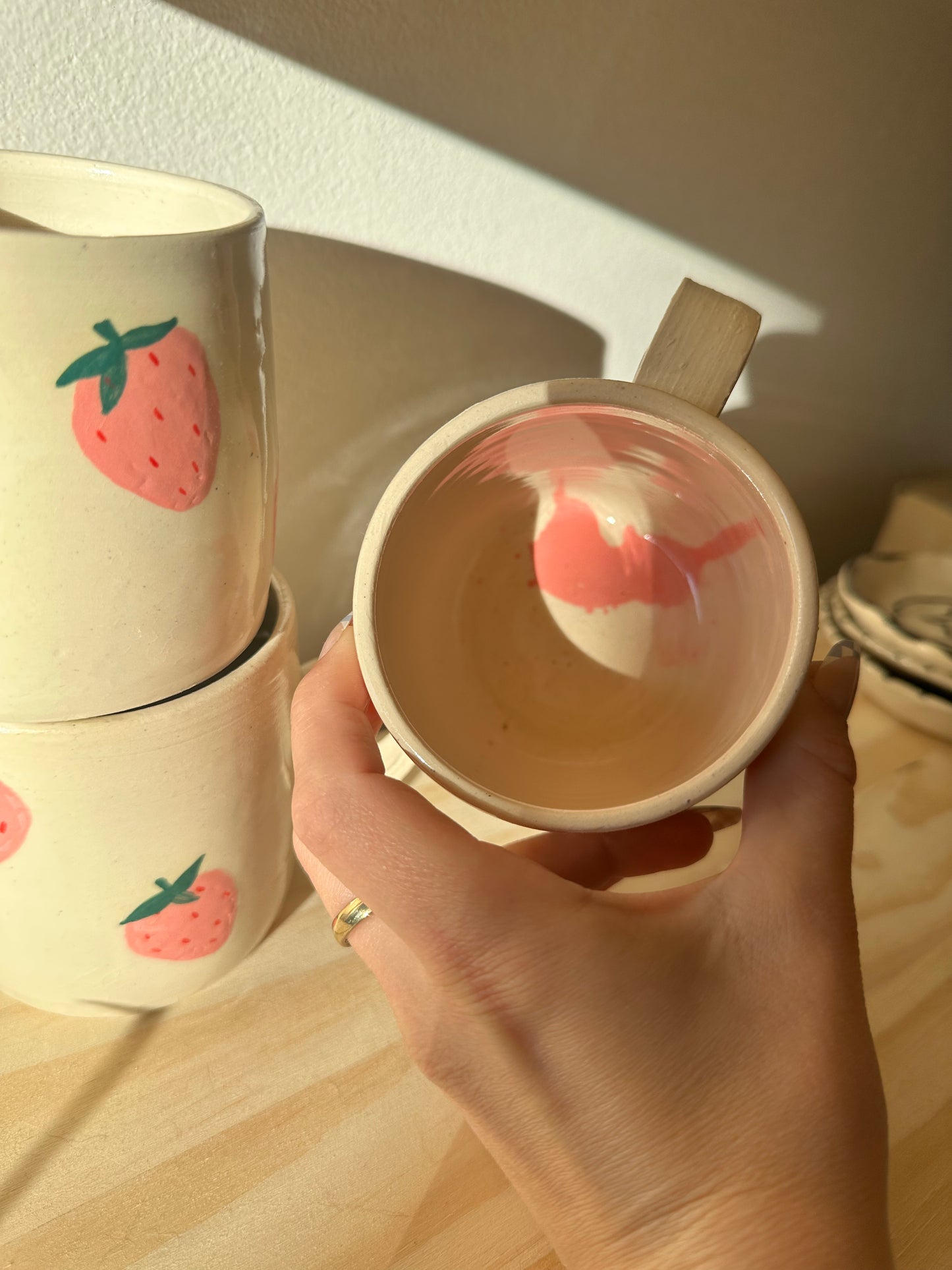 imperfect strawberry mug